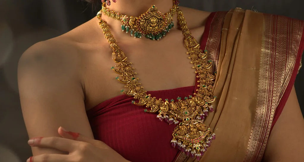 Explore the wide range of trendy collection of rani haar designs