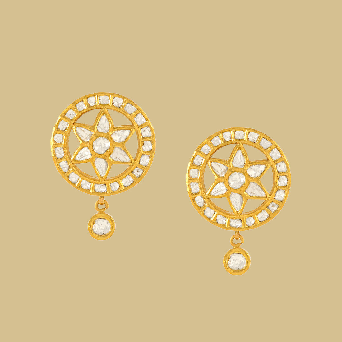 Polki Tops in Floral Motifs - Krishna Jewellers Pearls and Gems