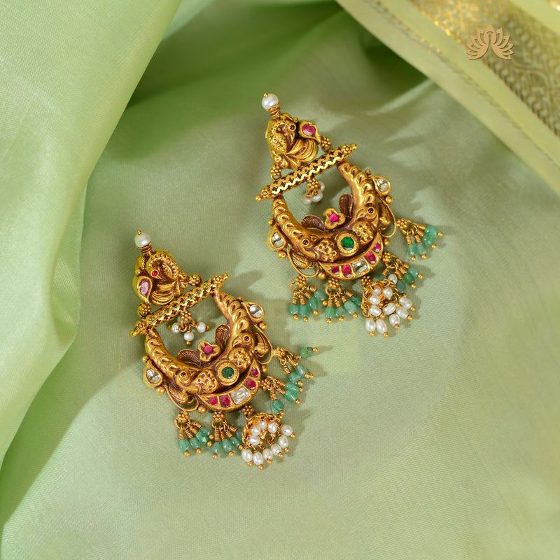 22K Gold Traditional Earrings
