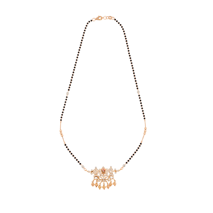 Elegant Double Hook Lord Balaji Pendant Mangalsutra