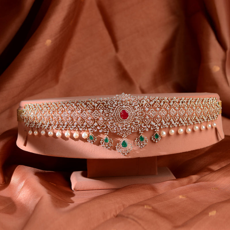 Diamond & Emerald Bridal Vaddanam