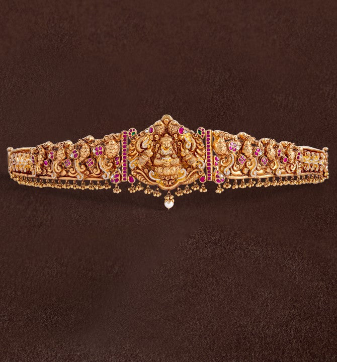 Lakshmi nakshi Yellow Gold Vaddanam