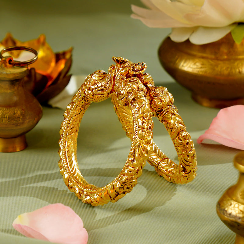 22K Gold Kada Bridal Bangles