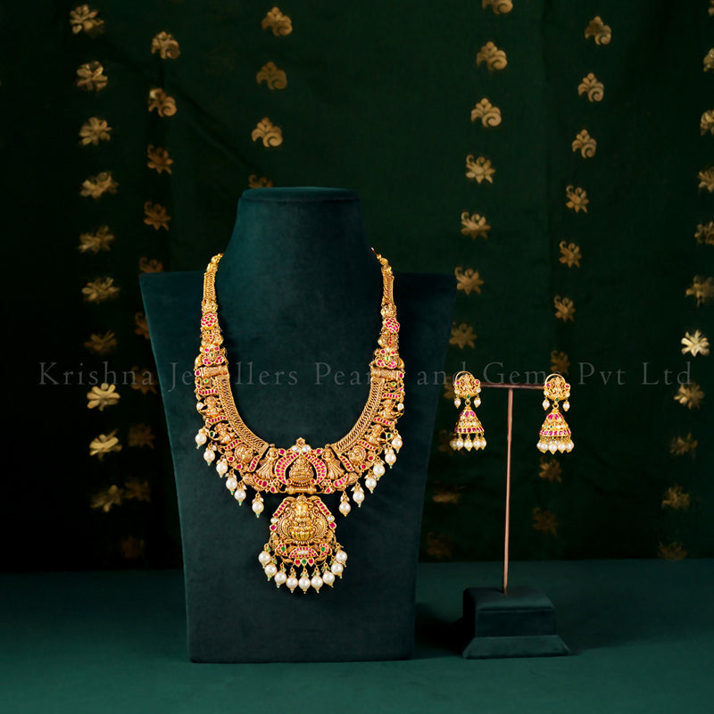 Royal Jalebi Kundan Necklace Collection with Lakshmi Pendants