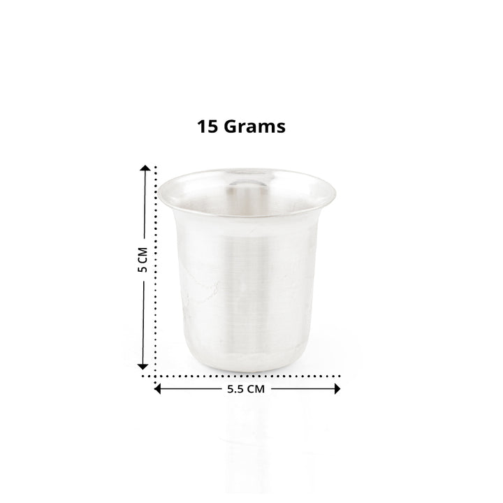 92.5 Pure Silver Plain Drinking Glass