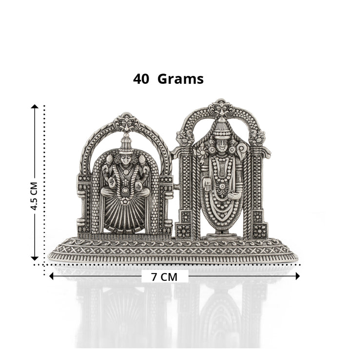 Silver Venkateshwara Padmavati Samyukta