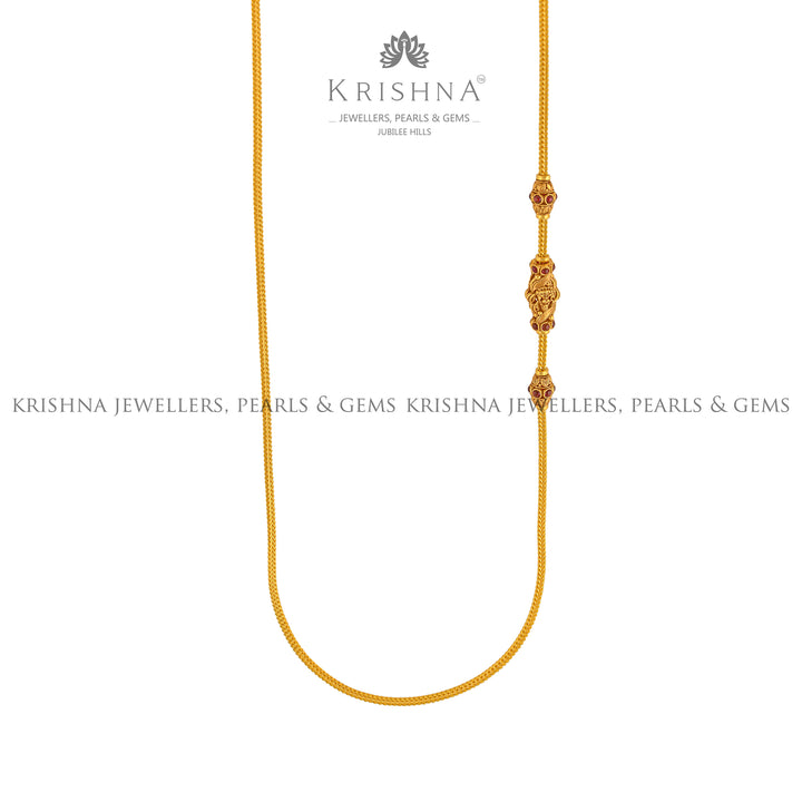 Laxmi Gold Chain - Krishna Jewellers Pearls and Gems