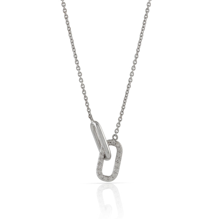 Gold Chain 2 Link Paperclip Diamond Pendant - Krishna Jewellers Pearls and Gems