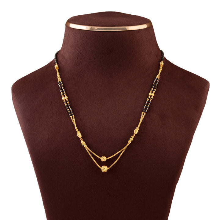 Double Chain Mangalsutra In Gold - Krishna Jewellers Pearls and Gems