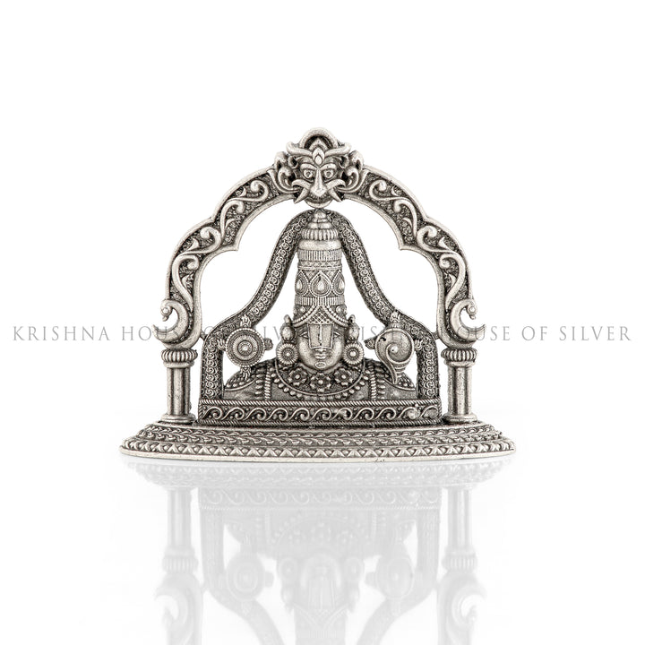 Silver Half Balaji Arch for Deity
