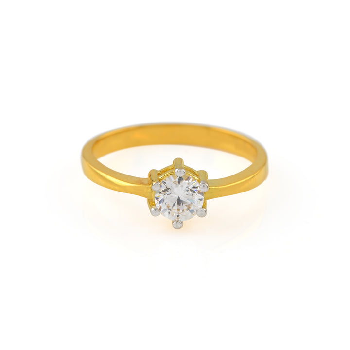 22K Gold Engagement Ring For Women - Krishna Jewellers Pearls and Gems