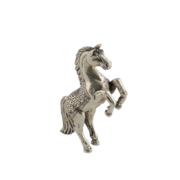 silver horse idol - Krishna Jewellers Pearls and Gems