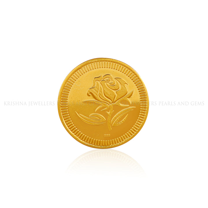 50 Gram Lotus Gold Coin 24k - Krishna Jewellers Pearls and Gems