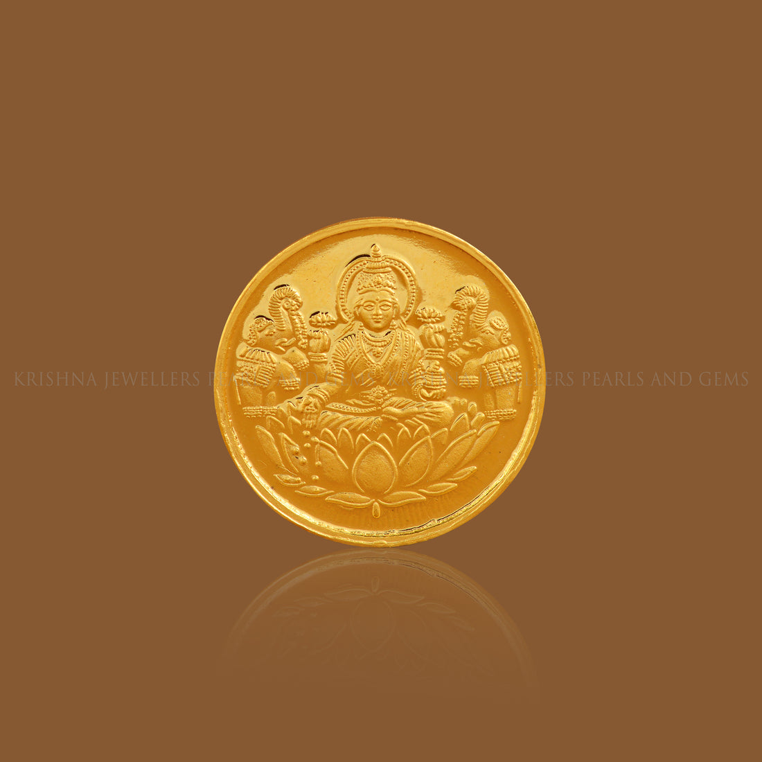 20 Gram Gold Coin With Lakshmi Motif - Krishna Jewellers Pearls and Gems