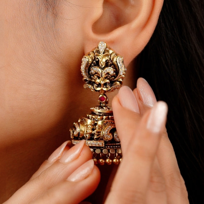 Regal Nakshi Gold Jhumka
