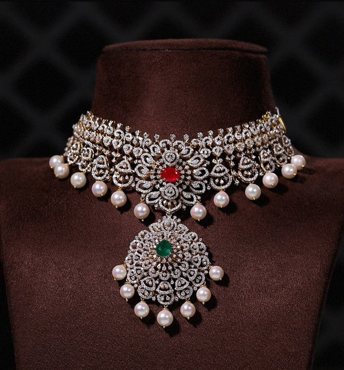 Grand Looking Diamond Choker Necklace