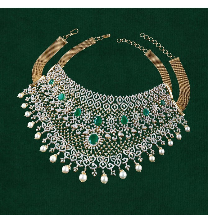 Diamond Double Choker Necklace