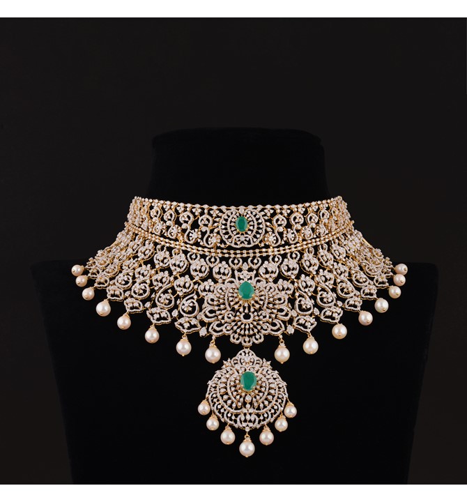 Diamond Detachable Choker Necklace