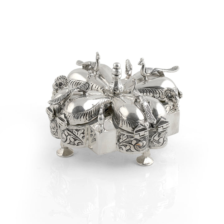 Silver Pan Daan Box - Krishna Jewellers Pearls and Gems