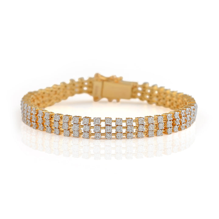 Mesh Diamond Tennis Bracelet - Krishna Jewellers Pearls and Gems