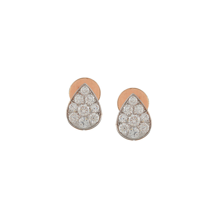 Teardrop Shape Diamond Earrings - Krishna Jewellers Pearls and Gems