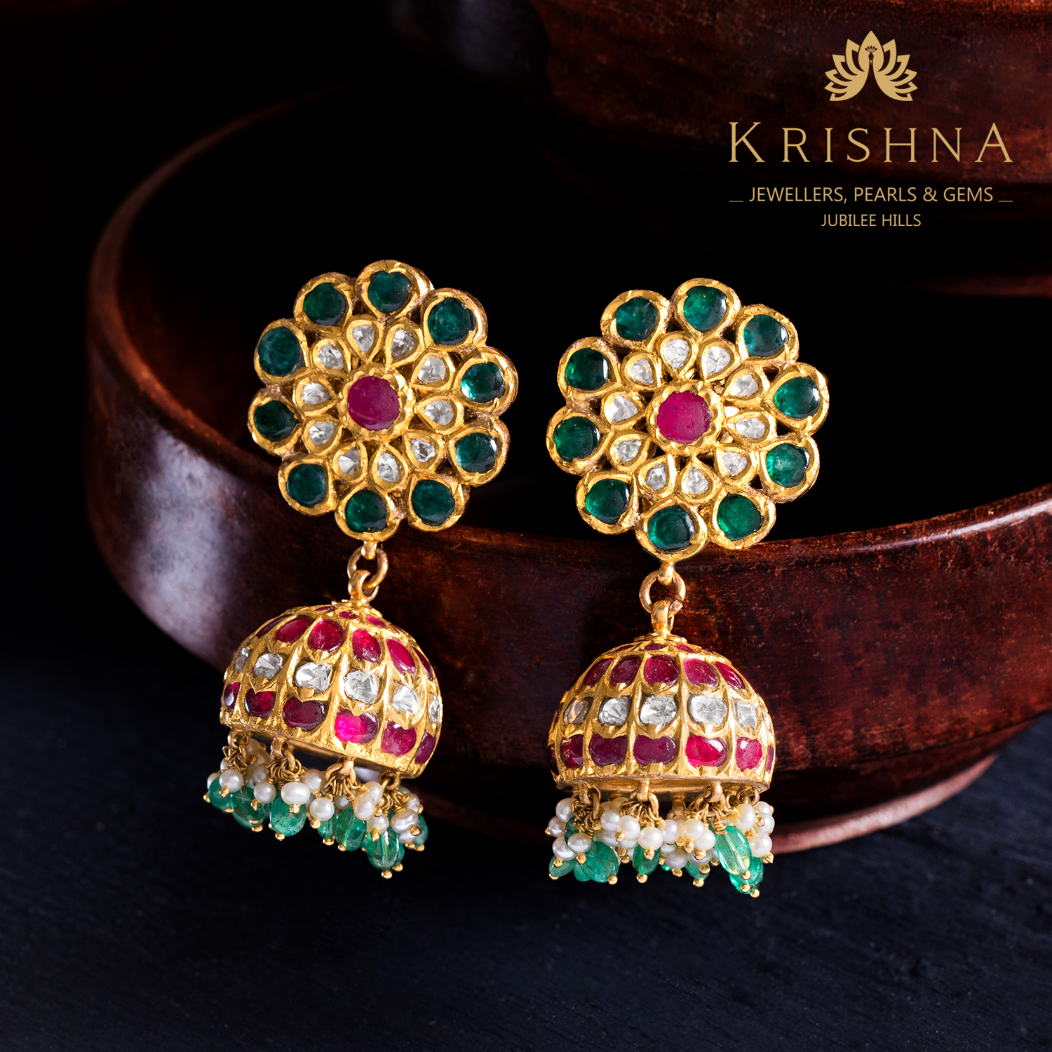 Top Diamond Earring Designs for Every Ethnic Outfit - Krishna Jewellers ...