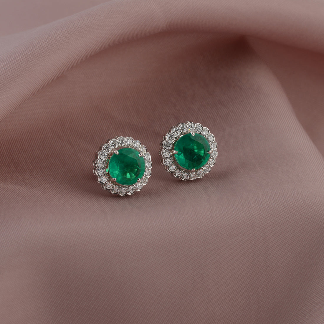Luxurious Diamond Stud Earring - Krishna Jewellers Pearls and Gems