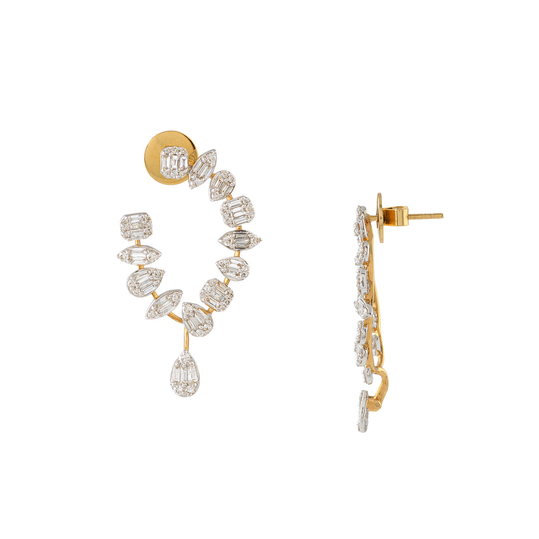 Luxurious Swanky Diamond Earring - Krishna Jewellers Pearls and Gems