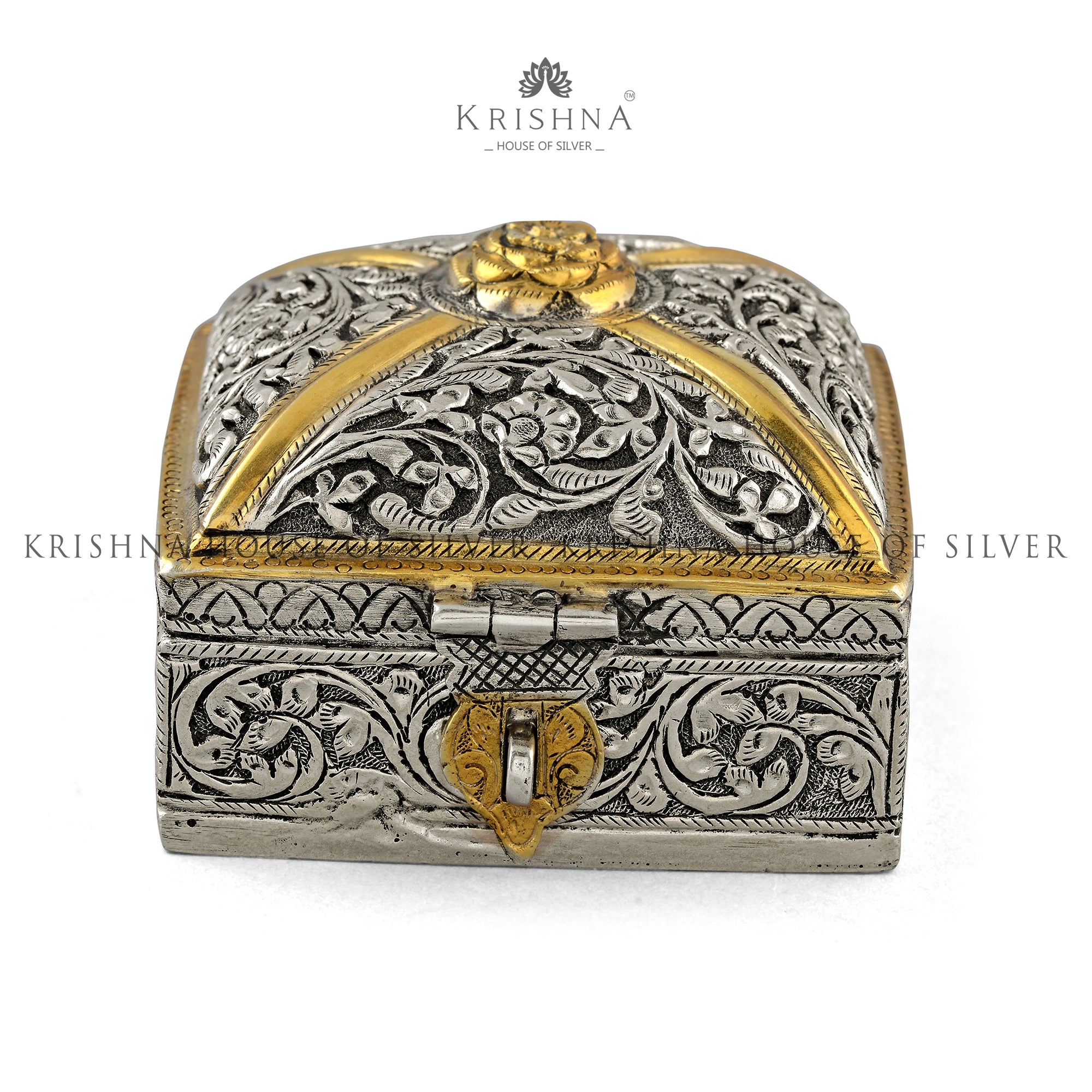 Rustic Silver Box - Krishna Jewellers Pearls and Gems