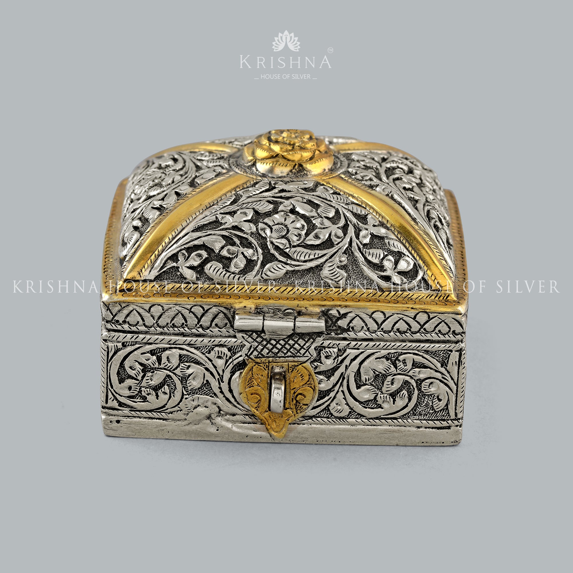 Rustic Silver Box - Krishna Jewellers Pearls and Gems