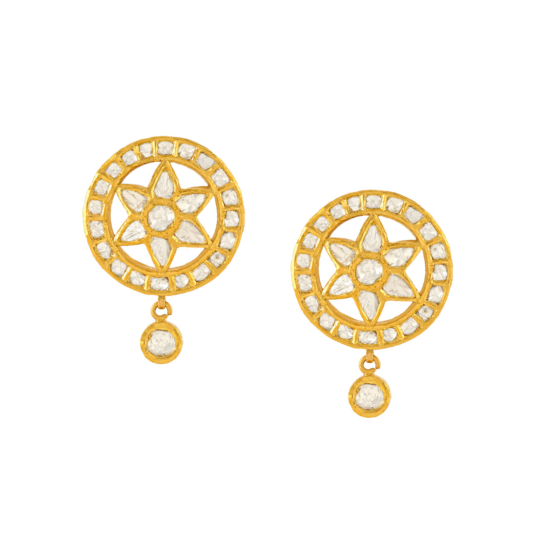 Polki Tops in Floral Motifs - Krishna Jewellers Pearls and Gems