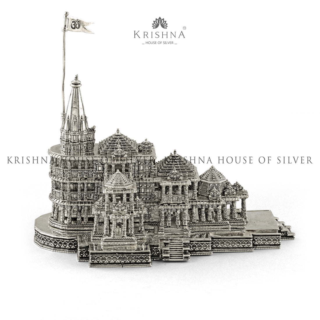 Silver Ayodhya Ram Janmabhoomi Mandir - Krishna Jewellers Pearls and Gems