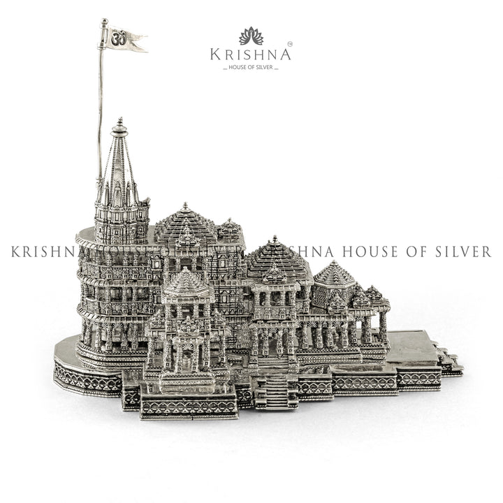 Silver Ayodhya Ram Janmabhoomi Mandir - Krishna Jewellers Pearls and Gems