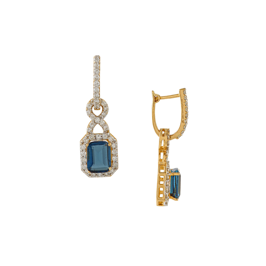 Plush Diamond Lever-Back Earring - Krishna Jewellers Pearls and Gems