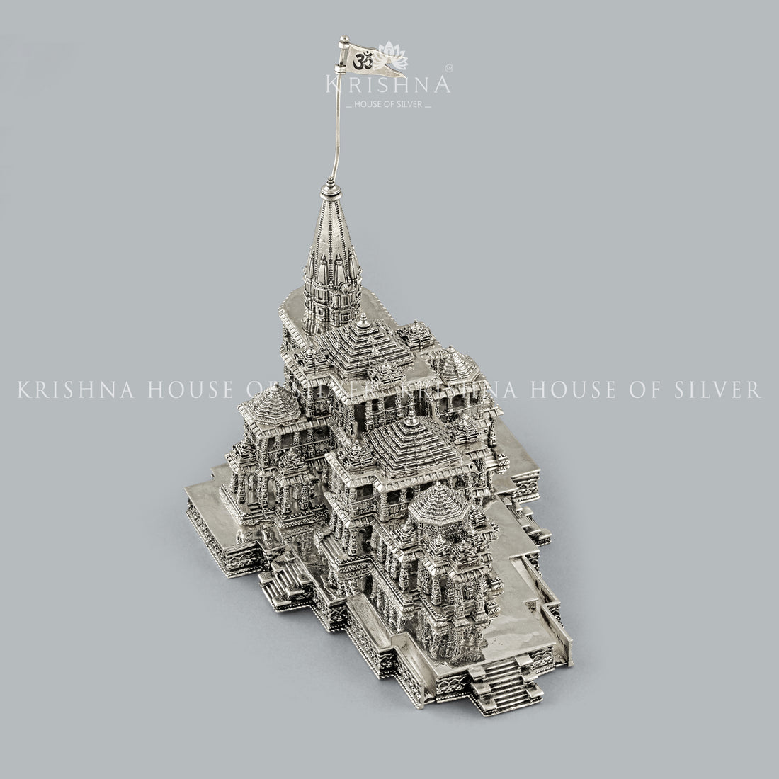 Silver Ayodhya Ram Janmabhoomi Mandir - Krishna Jewellers Pearls and Gems