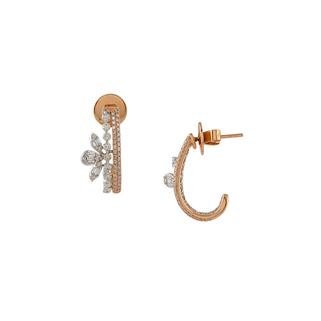 Opulent Swanky Diamond Stud Earrings - Krishna Jewellers Pearls and Gems