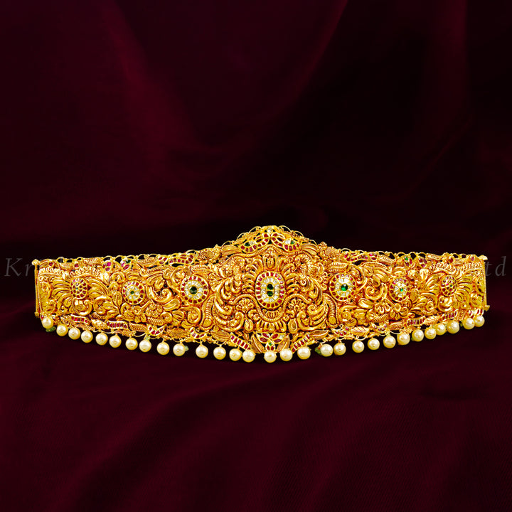 22K Bridal Floral Vaddanam