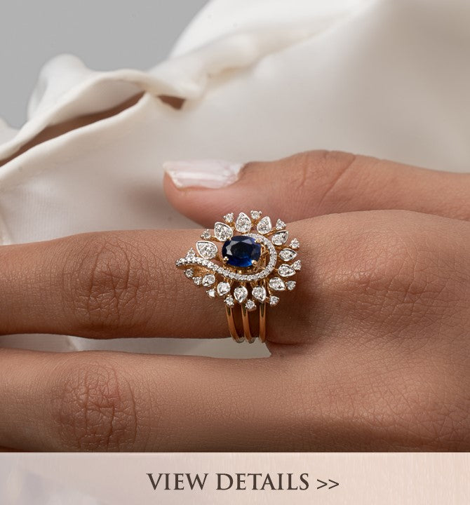 Unique style diamond ring