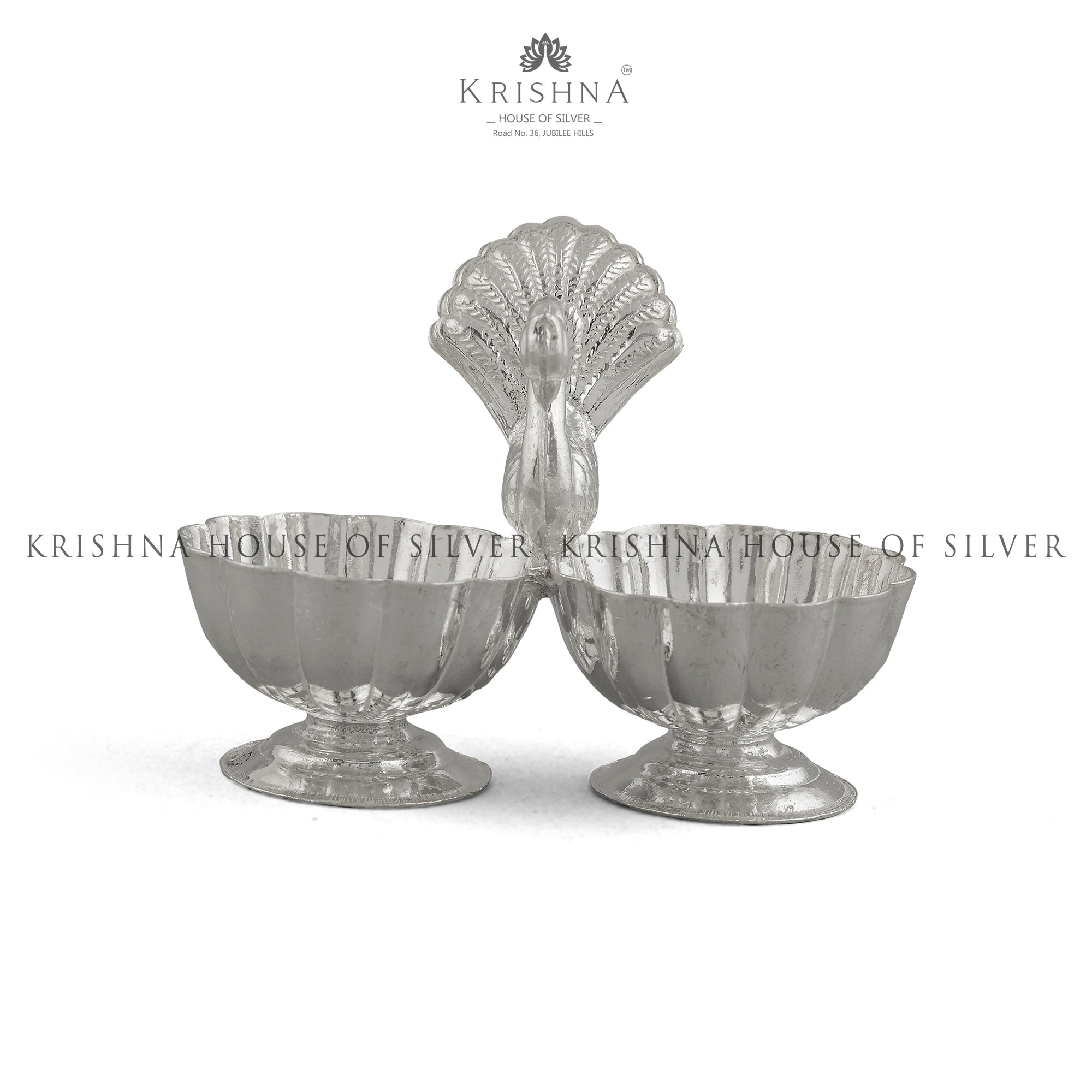 Spiritual Silver Haldi Kumkum Bharni - Krishna Jewellers Pearls and Gems