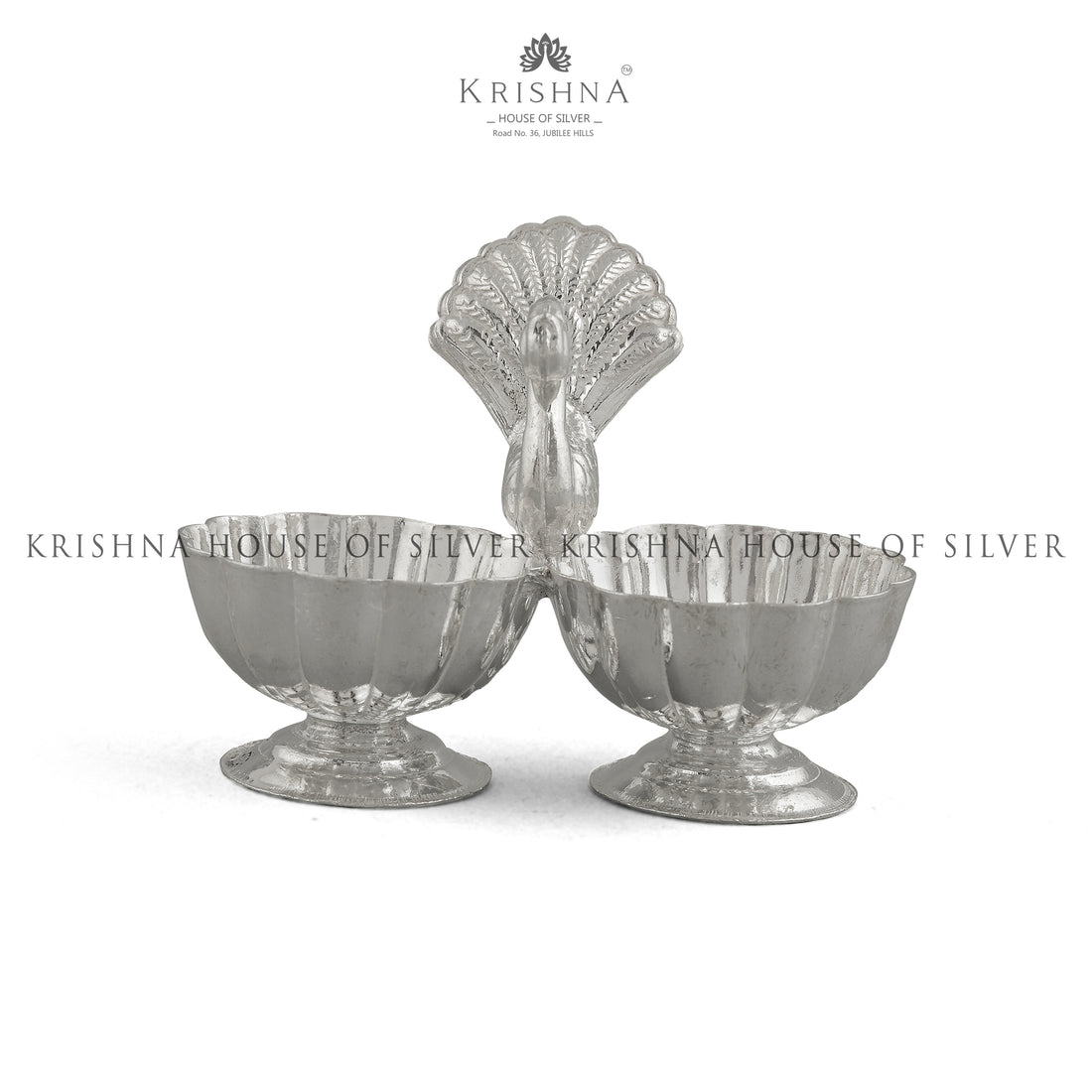 Spiritual Silver Haldi Kumkum Bharni - Krishna Jewellers Pearls and Gems