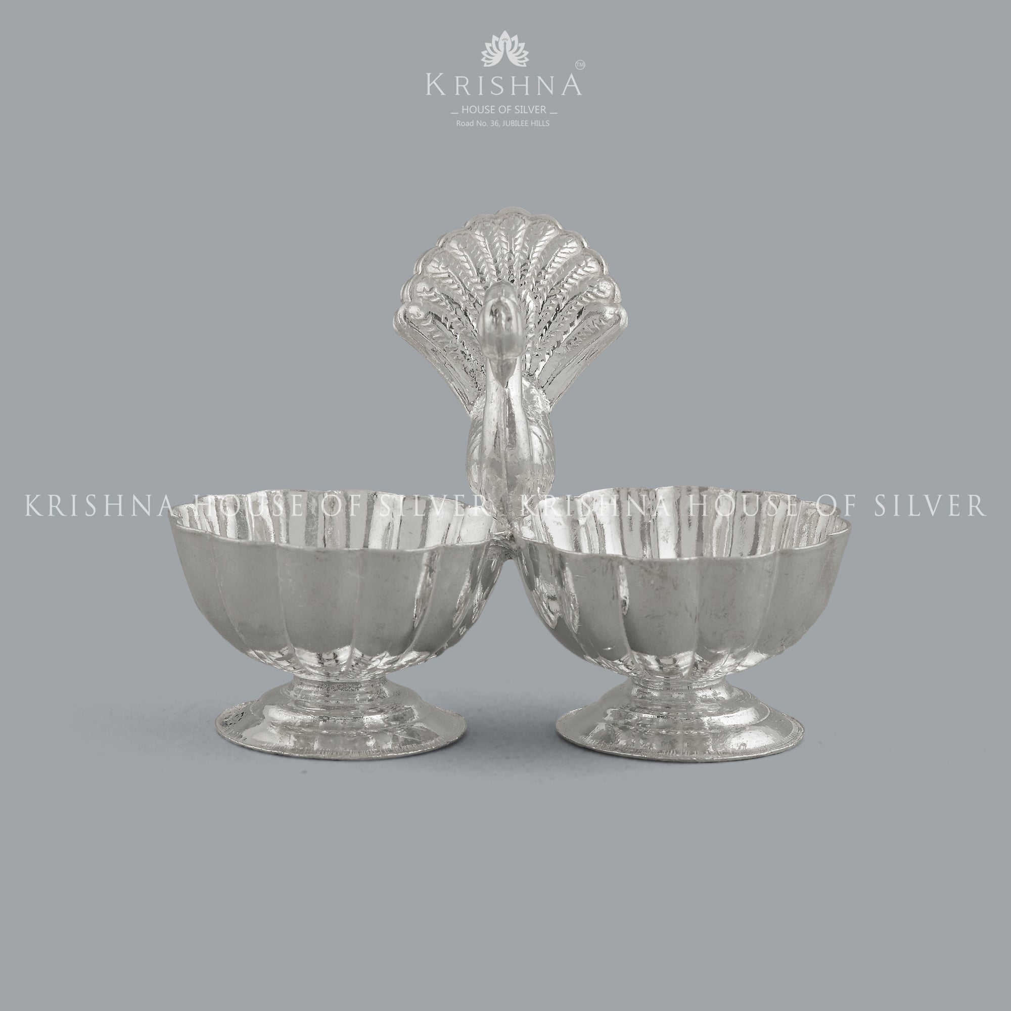 Spiritual Silver Haldi Kumkum Bharni - Krishna Jewellers Pearls and Gems