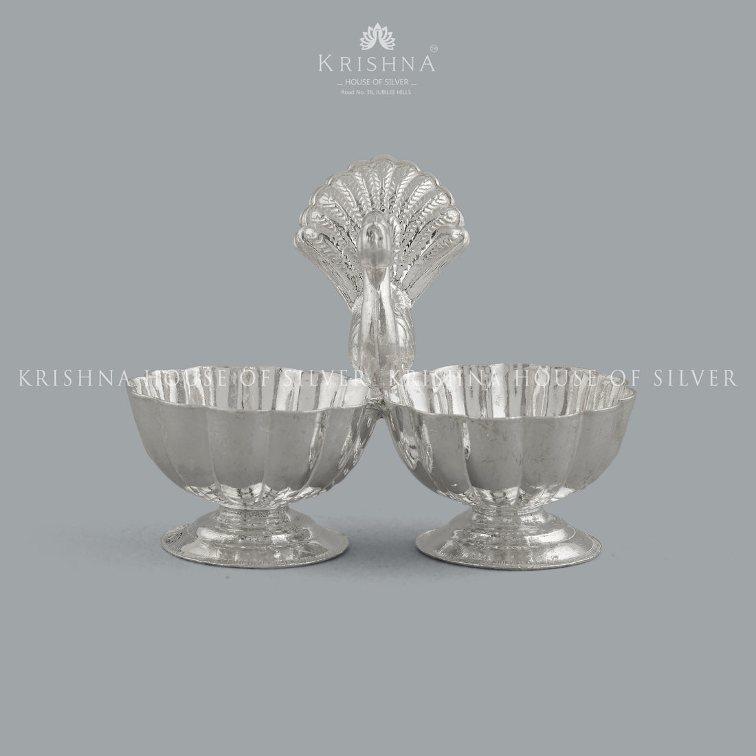 Spiritual Silver Haldi Kumkum Bharni - Krishna Jewellers Pearls and Gems