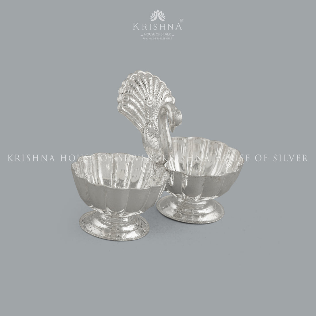 Spiritual Silver Haldi Kumkum Bharni - Krishna Jewellers Pearls and Gems