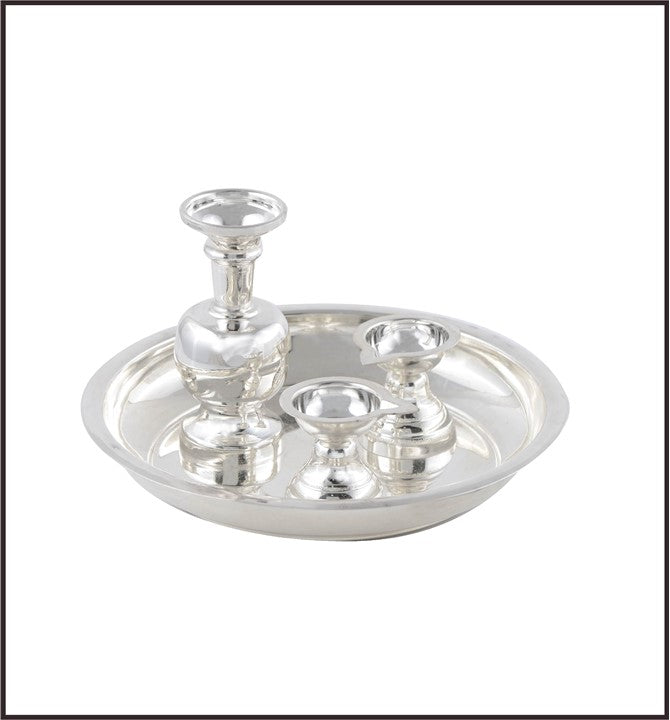 Classic Silver Pooja Set