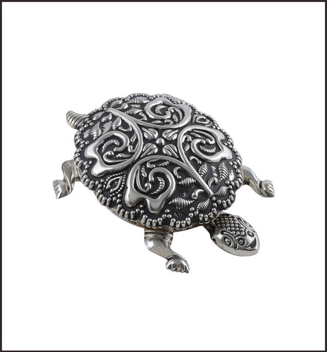 Turtle Silver Container