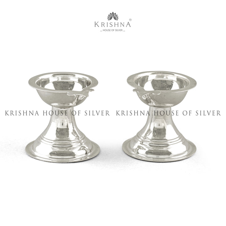 Minimalist silver Diya - Krishna Jewellers Pearls and Gems