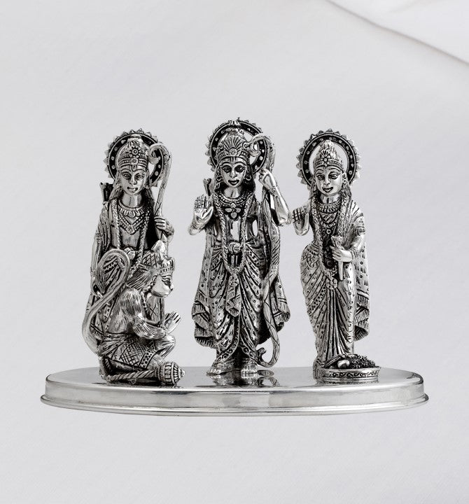 Ram Parivaar in Silver Antique Workmanship