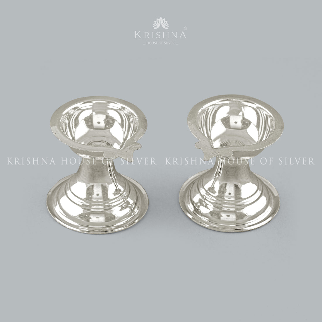 Minimalist silver Diya - Krishna Jewellers Pearls and Gems