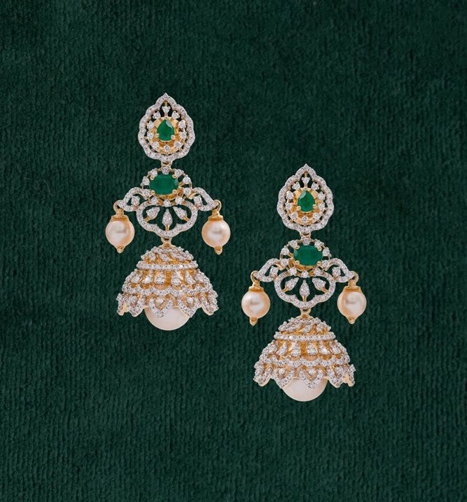 Diamond Dazzling Feminine Pretty Earrings