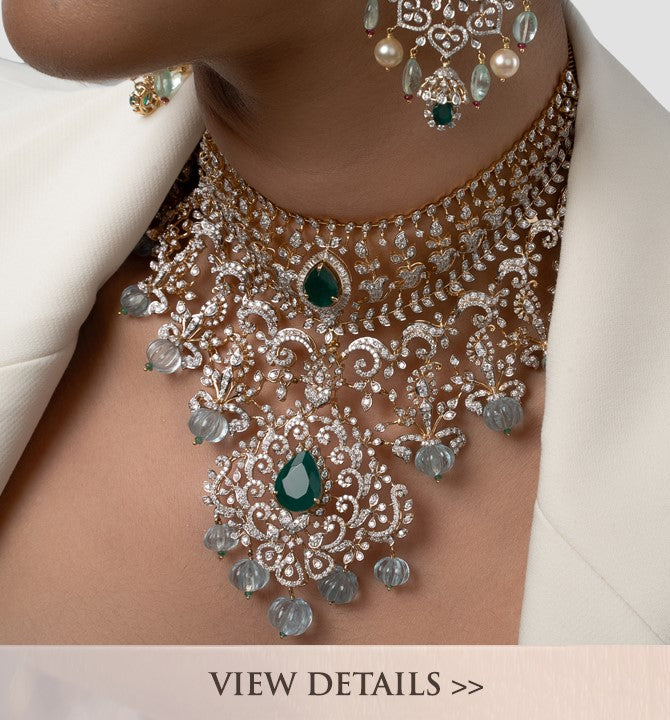 Diamond Emerald Choker